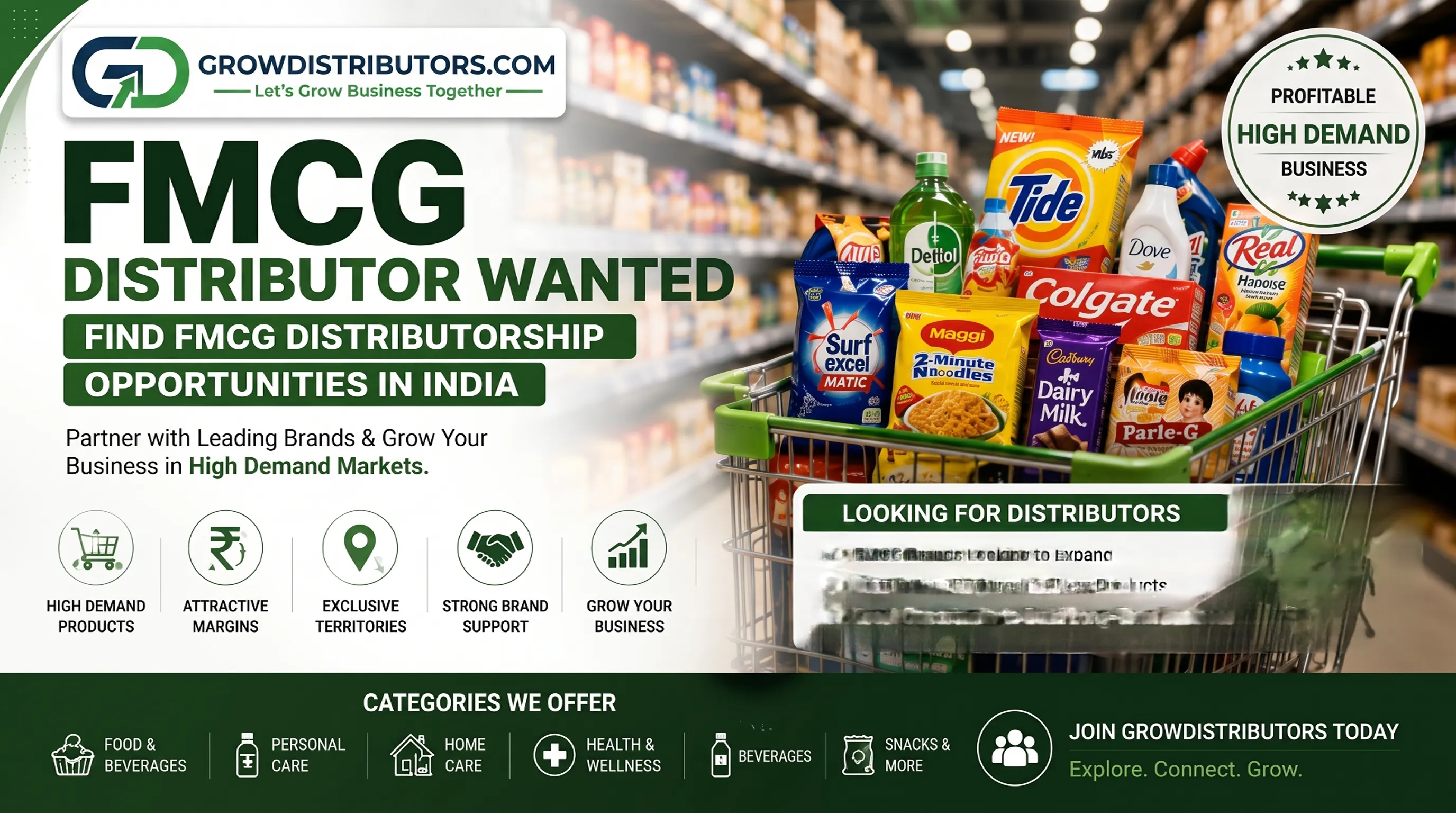 FMCG Distributor Wanted: Find FMCG Distributorship Opportunities in India