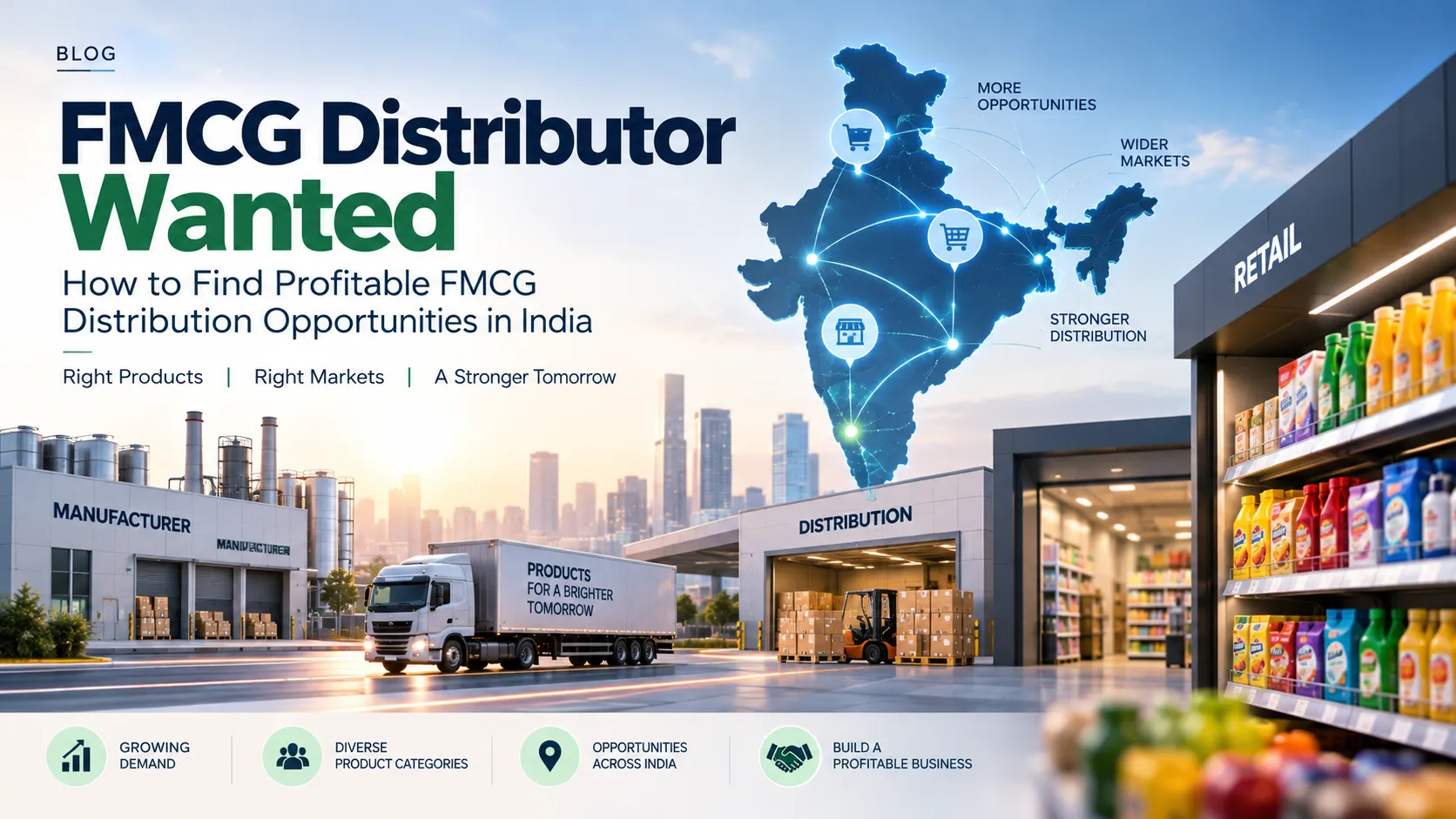 FMCG Distributor Wanted | Find FMCG Distributorship Opportunities
