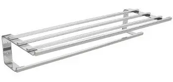 Silver 304 Stainless Steel Towel Rack