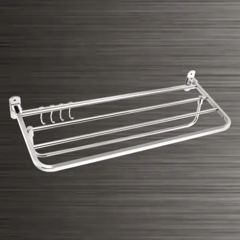 S.S. FOLDING TOWEL RACK