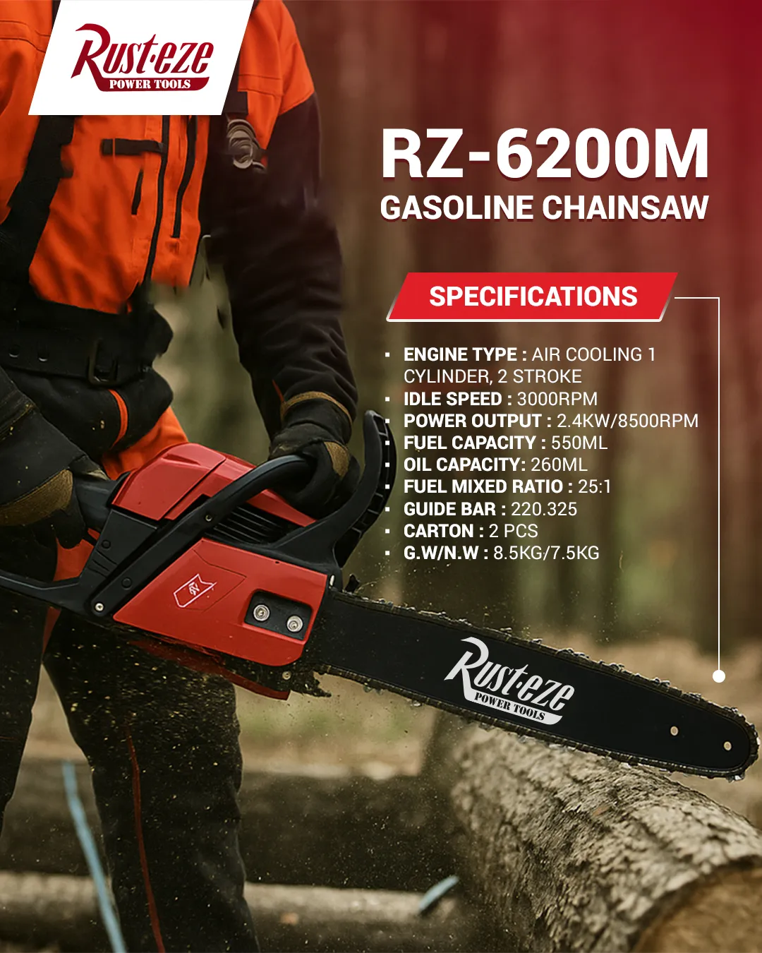 gasoline chainsaw