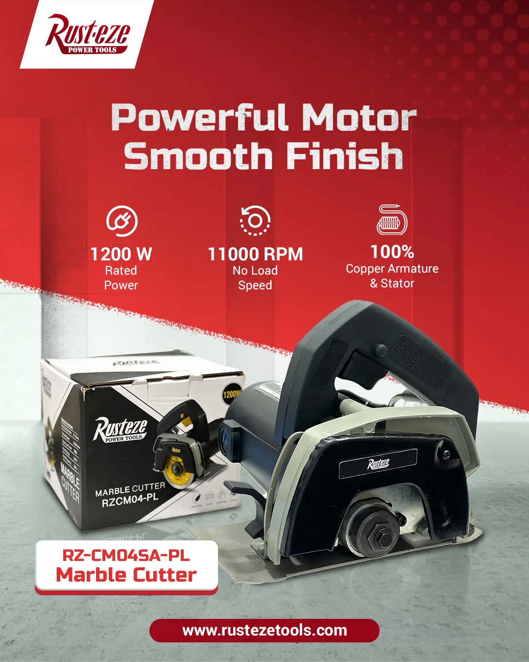 Powerfull Motor for Smooth Finish
