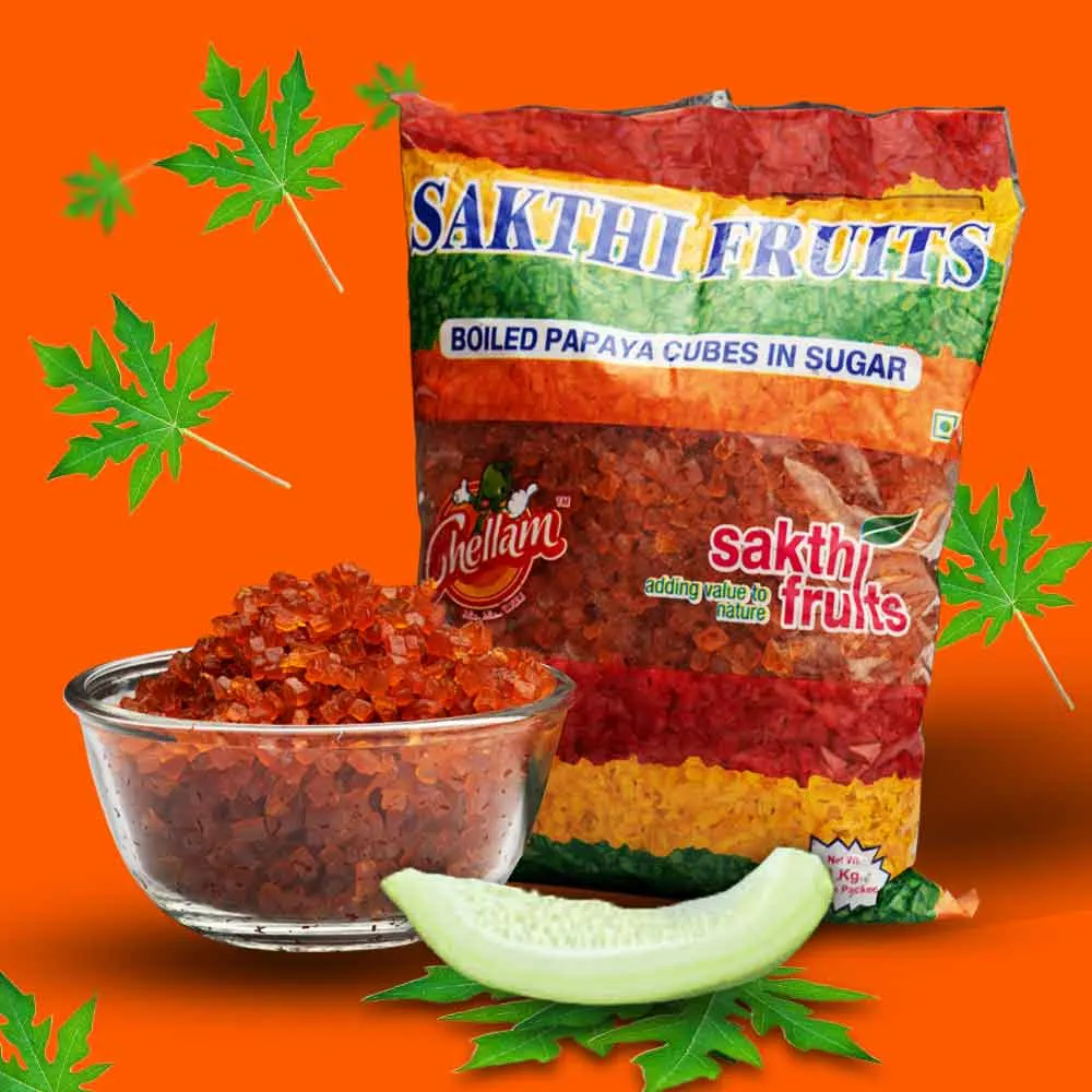 Candied Papaya 1kg (Orange)