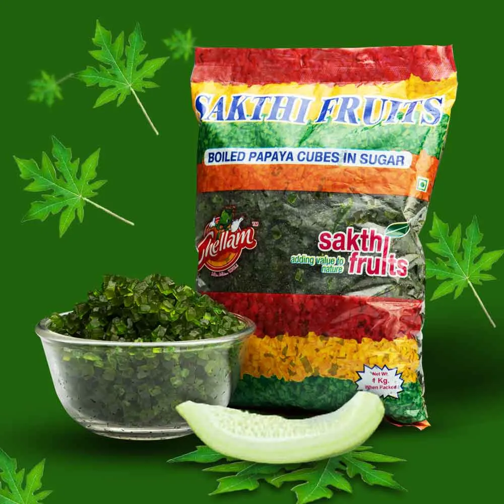 Candied Papaya 1kg (Green)