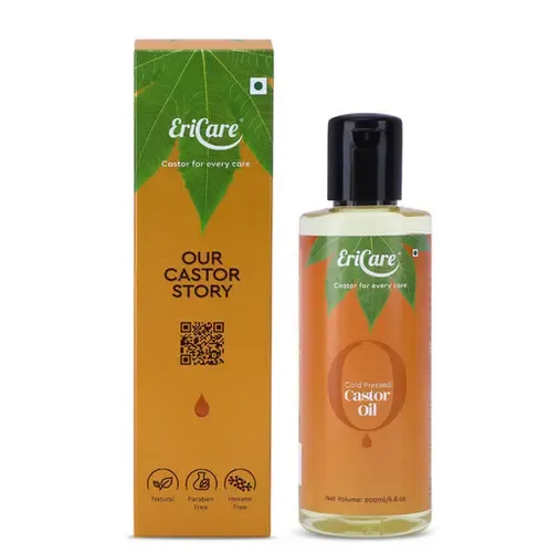 200ML EriCare Cold-Pressed Castor Oil