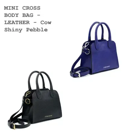 MINI CROSS Shiny Pebble Leather Bag